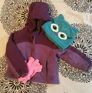 Land's End Purple Toddler Winter Coat